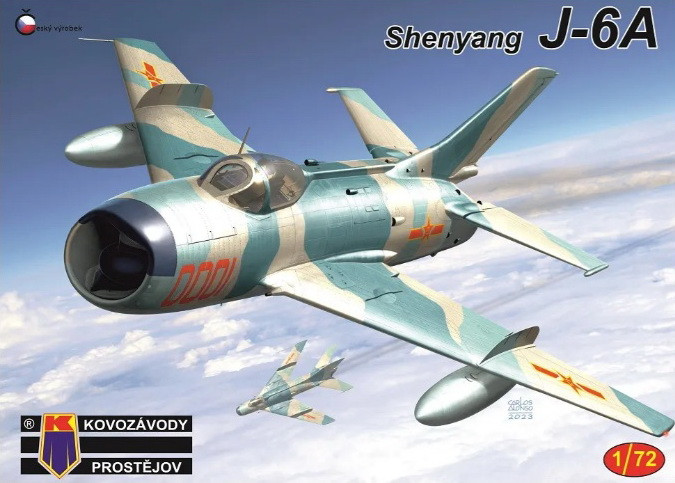 Пластикова модель 1/72 Kovozavody Prostejov 0388 китайський винищувач Shenyang J-6A