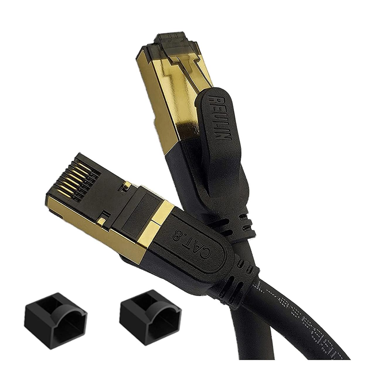 Кабель Reulin Ethernet 2.5M - підключіть та відтворіть кабель Cat8 LAN TP 40G RJ45 для з'єднання концентратора маршрутизатора моде, фото 1