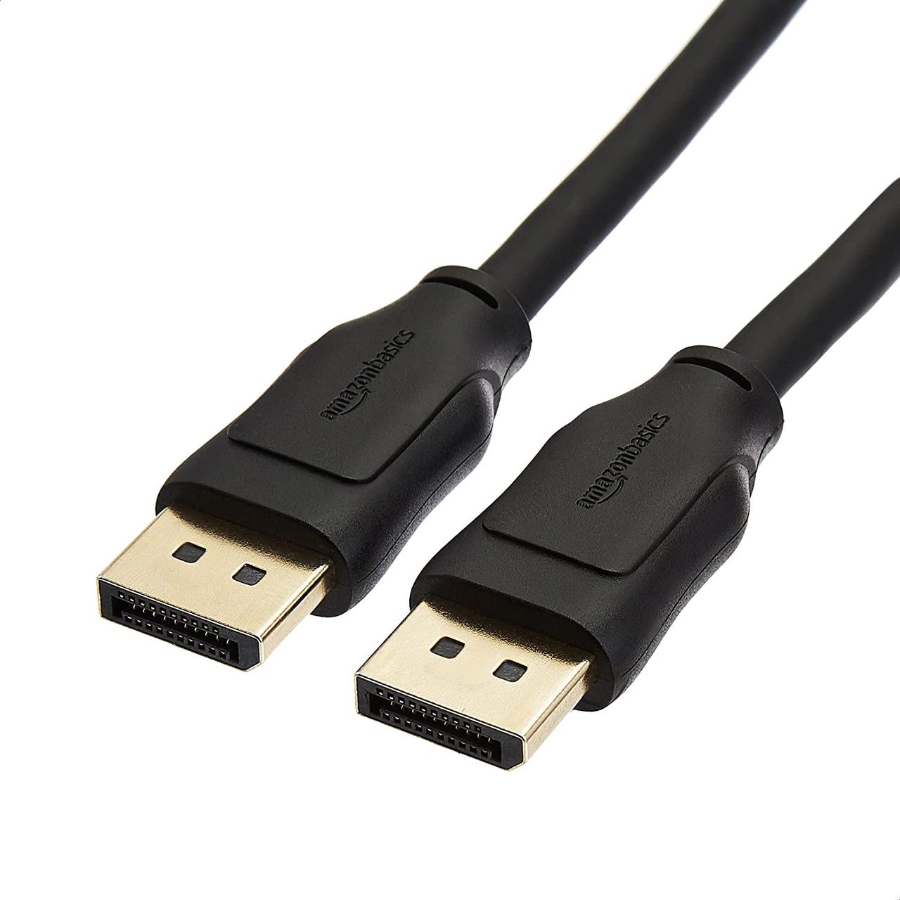 Основи Amazon – кабель 8K DisplayPort до DisplayPort 1.4 з роздільною здатністю 4K 120 Гц, фото 1