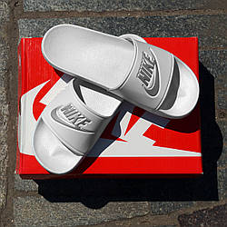 SALE ТОП! Білі Nike сланці тапочки тапочки шльопанці 42 26.5 см