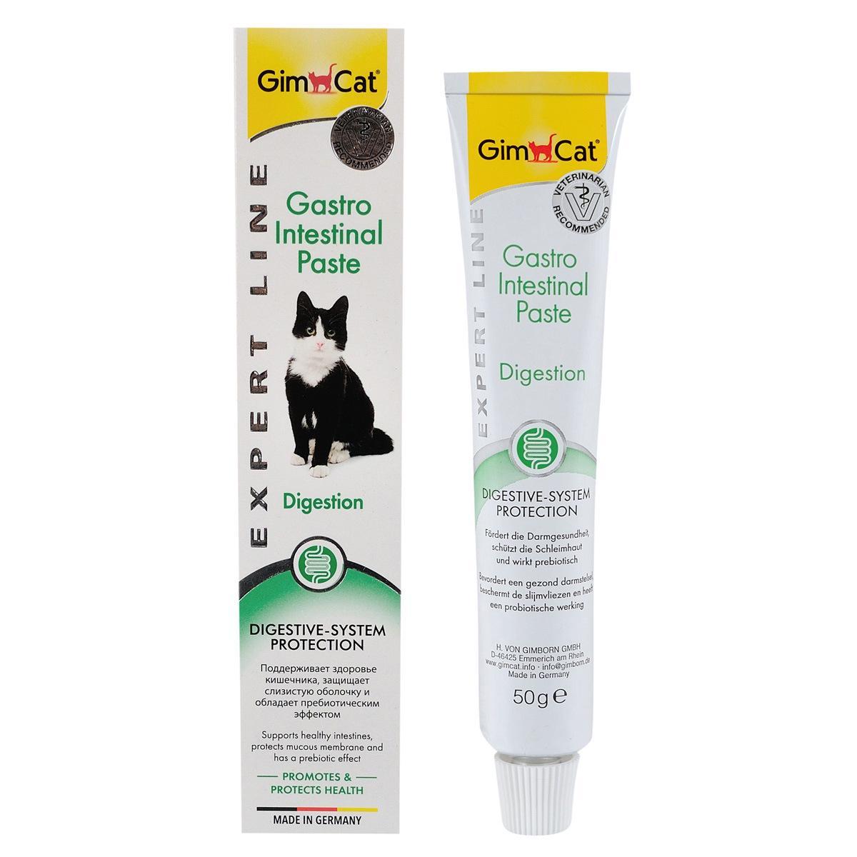 Gimcat Expert Line Gastro Intestinal 50 г паста для улучшения пищеварения кошек (417462) срок до 11.23 - фото 1 - id-p1342546815