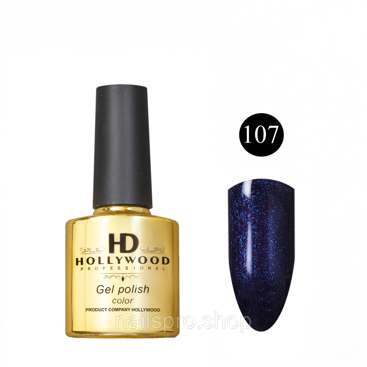 Гель лак HD Hollywod № 107, 8 ml.