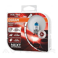 Комплект галогенных ламп OSRAM Night Breaker LASER NG 64151NL-HCB H3 55W 12V Pk22s TopShop