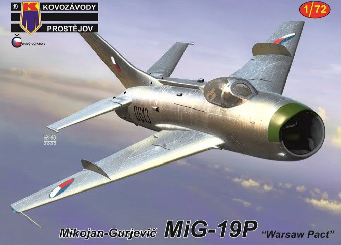 Пластикова модель 1/72 Kovozavody Prostejov 0391 MiG-19P "Warsaw Pact"