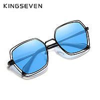 Женские поляризационные солнцезащитные очки KINGSEVEN N7020 Black Blue