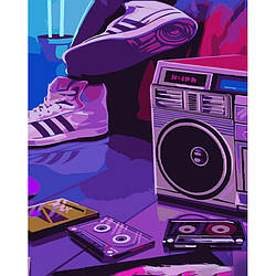 Картина за номерами Strateg ПРЕМІУМ Стиль 90-х розміром 40х50 см (GS810) PL-00038955