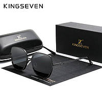 Жіночі поляризаційні сонцезахисні окуляри KINGSEVEN N7822 Black Gray