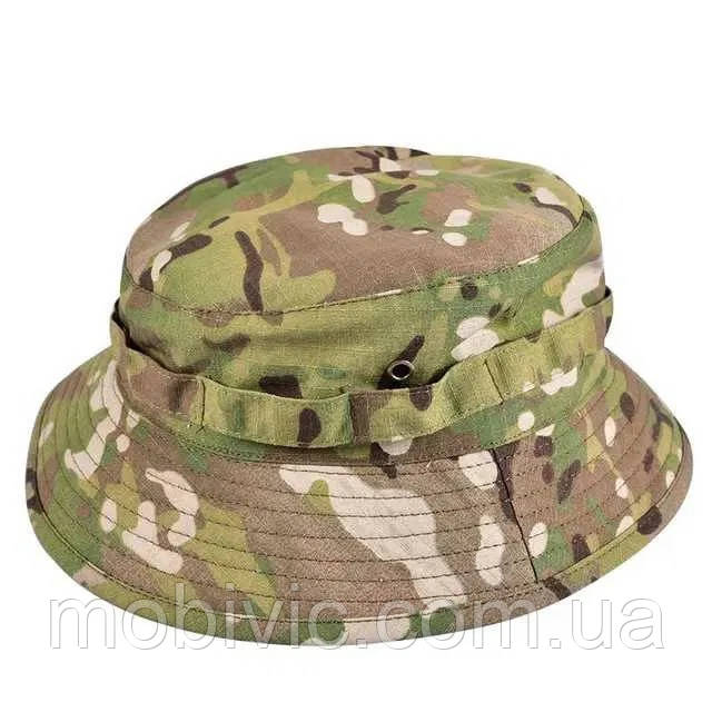 Тактична панама, мультикам, короткі поля, рипстоп, стяжка з фіксатором ...