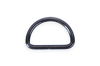 Півкільце незварене, 32*19*3.8мм, темний нікель