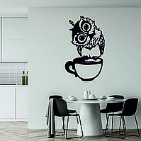 Настенный декор Панно «Сова кухня» Декор на стену, картина на стену, 3D панно, подарок