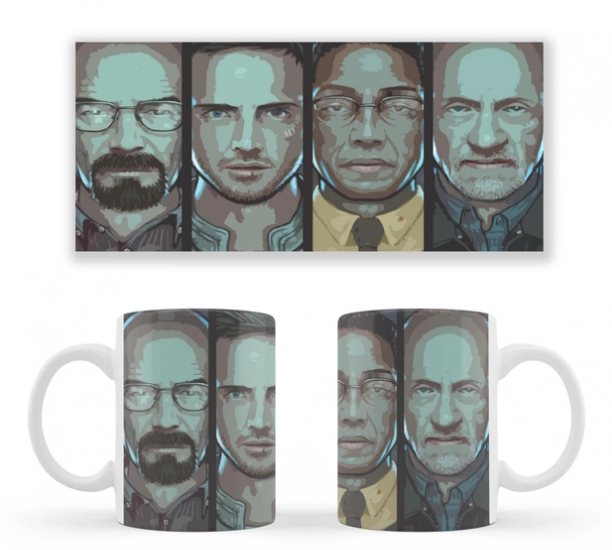 Чашка біла керамічна Breaking Bad Во Все Важкі ABC