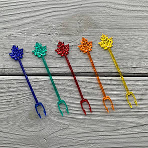 Прикраса-шпажка "Метелик-Кленовий лист" (1000шт/уп|20000шт/ящ)