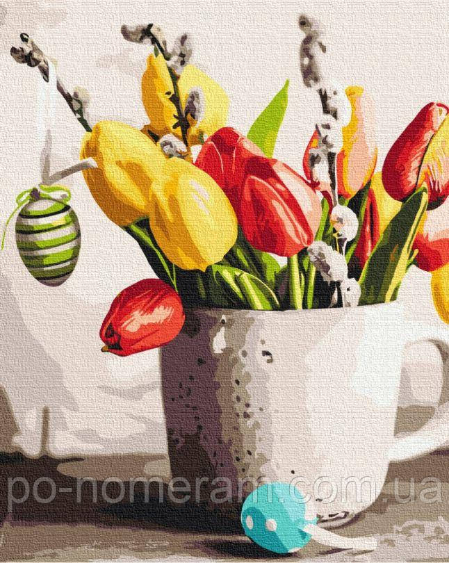 Картина за номерами BrushMe Великодній букет (BS53106) 40 х 50 см