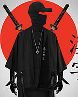 Набор Самурая 3 в 1: Хаори Кимоно в Японском стиле + Кулон-амулет в японском стиле + Кепка | Japan Techwear