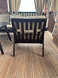 Дизайнерське крісло "Грейс" з дерева ясен та екошкіри, фото 4