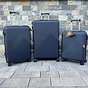 Валіза дорожня велика Wings WN01 L синій, фото 8