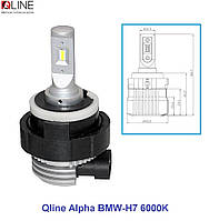 Светодиодные лампы Qline Alpha BMW-H7 6000K SV