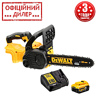 Пила цепная аккумуляторная бесщёточная DeWALT DCM565P1 (1акум.18В 5Аг/зарядка)