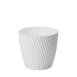 Горщик круглий Mika 13 см білий