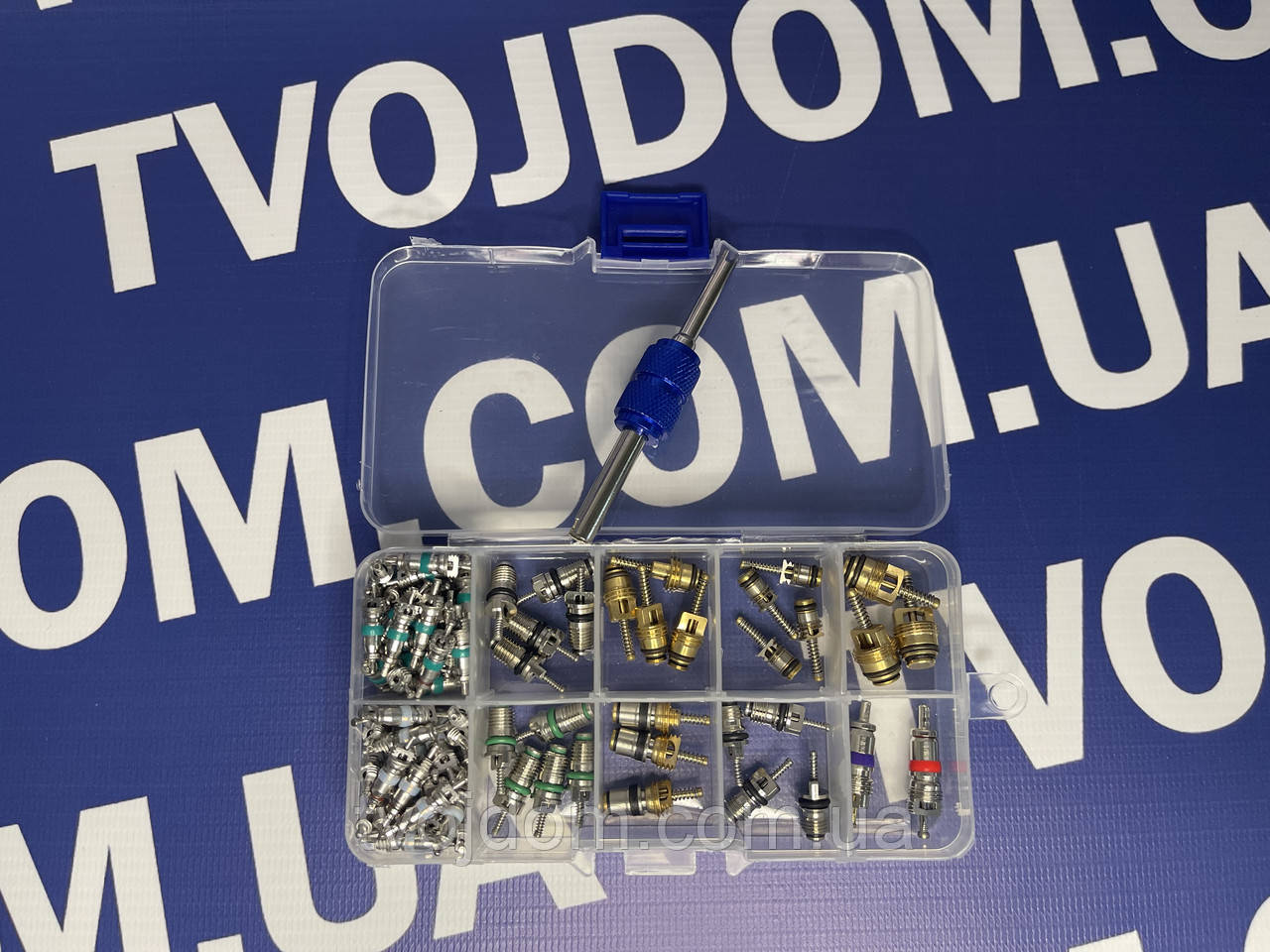 Набір золотників для автокондиціонера 100шт.+викрутка