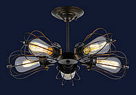 Люстра потолочная на пять фигурных плафонов 750C0002-5 в стиле лофт
