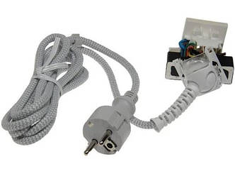 Шнур мережевий з платою в зборі для праски Braun TexStyle 5 (7312712244)