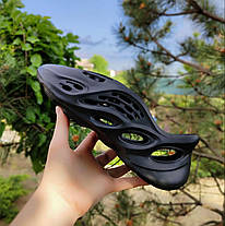 Кросівки Adidas Yeezy Foam Runner BLACK жіночі унісекс, фото 3