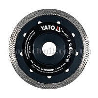 Диск алмазний для кераміки 125х22.2 мм для сухого та мокрого різання YATO (YT-59972)