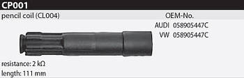 Наконечник котушки запалювання Tesla CP001 058905447C, 058905447C, 058905101, 058905105, для AUDI A3 (8L1), A4 (8D2, B5), A6 (4A,