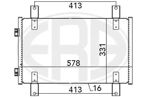 667084 ERA Радіатор кондиціонера