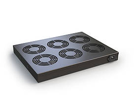 Вентиляторний модуль Conteg 6 вентиляторів ЄС для шафи 19" DP-VEC-06