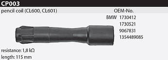 Наконечник котушки запалювання Tesla CP003 1730412, 1730521, 9067831, 1354489085, для BMW, 3 (E30, E36, E46), 5 (E34, E39), 7
