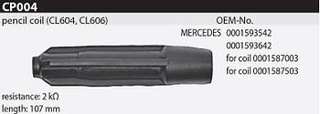 Наконечник котушки запалювання Tesla CP004 0001593542, 0001593642, 0001587003, 0001587503, для DAEWOO, Korando (KJ), Musso (FJ),