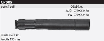 Наконечник котушки запалювання Tesla CP009 077905447A для AUDI A8 (4D2, 4D8)