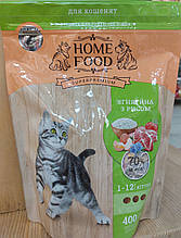 Сухий корм для кошенят Home Food ягня з рисом 400 г