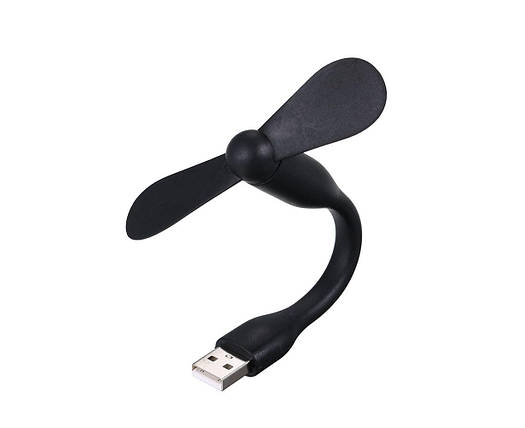 Мобільний вентилятор USB чорний, фото 1