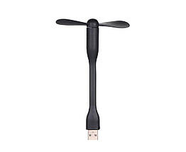 Мобільний вентилятор USB чорний, фото 4