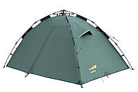 Автоматическая 3-местная палатка | Трехместная палатка с автоматическим каркасом | Tramp Quick 3 (v2) TRT-097