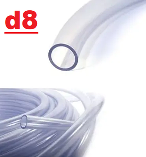 Трубка силіконова прозора (діаметр 8 внутрішній) Evci