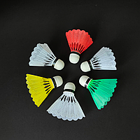 Набір воланів для бадмінтону кольорові волани для гри в бадмінтон Пластикові SP-Sport (2104-6)