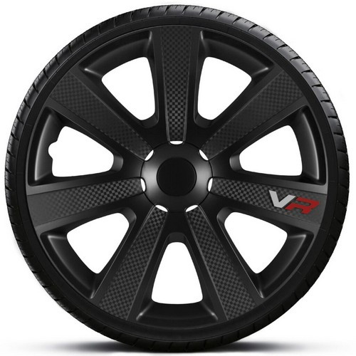 Колпаки на колеса R13 VR Carbon Black - фото 1 - id-p1870415299