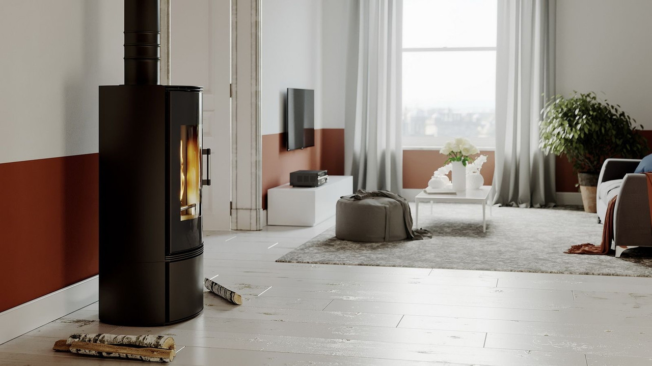 СТАЛЬНАЯ ПЕЧЬ DEFRO HOME ORBIS ЧОРНЫЙ
