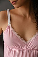 Ночная рубашка для удобного грудного вскармливания на съемных бретельках, 42-52 размер 46
