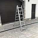 Драбина алюмінієва DRABEST 3x7 BASIC багатофукціональна 3секційна 3,90 м, фото 4