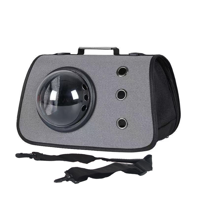 Сумка-переноска для кішок і собак з ілюмінатором CosmoPet CP-31 Grey