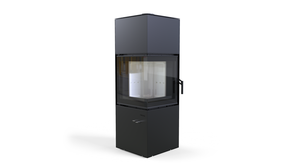 СТАЛЬНАЯ ПЕЧЬ DEFRO HOME QUADROOM ЧЕРНЫЙ