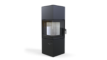 СТАЛЬНАЯ ПЕЧЬ DEFRO HOME QUADROOM ЧЕРНЫЙ