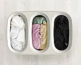 Кошик-розділювач для білизни Joseph Tota Trio 90 л, фото 3