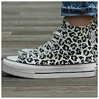 Женские кеды Converse Chuck Taylor All Star High Lift Leopard леопардовые кроссовки конверс чак тейлор ол стар