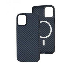 Чохол для IPhone Carbon MagSafe Blue